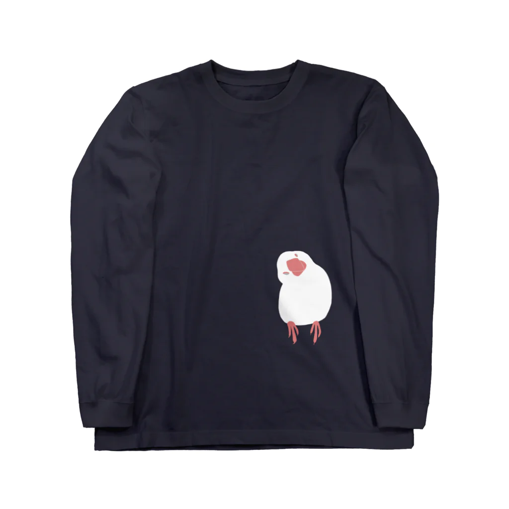 PiZakkuの文鳥雪だるま Long Sleeve T-Shirt