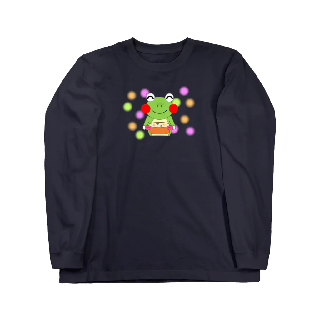 🐸かえるさんと仲間たち🐸のシチューとかえるさんママ Long Sleeve T-Shirt