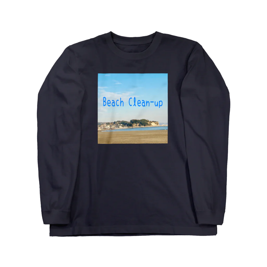 お花の双葉のBeach Clean-up ロングスリーブTシャツ