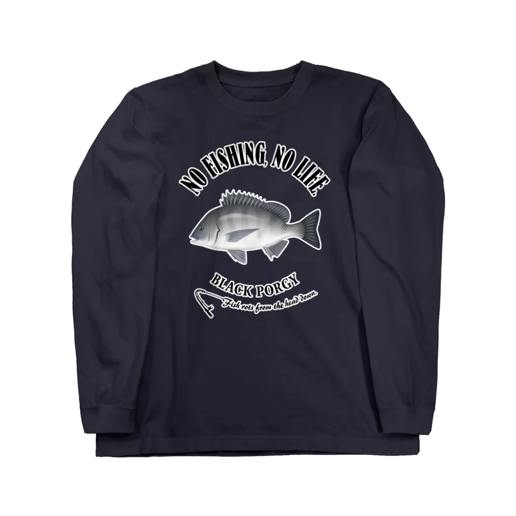 猫と釣り人のKURODAI_EB_2CW Long Sleeve T-Shirt