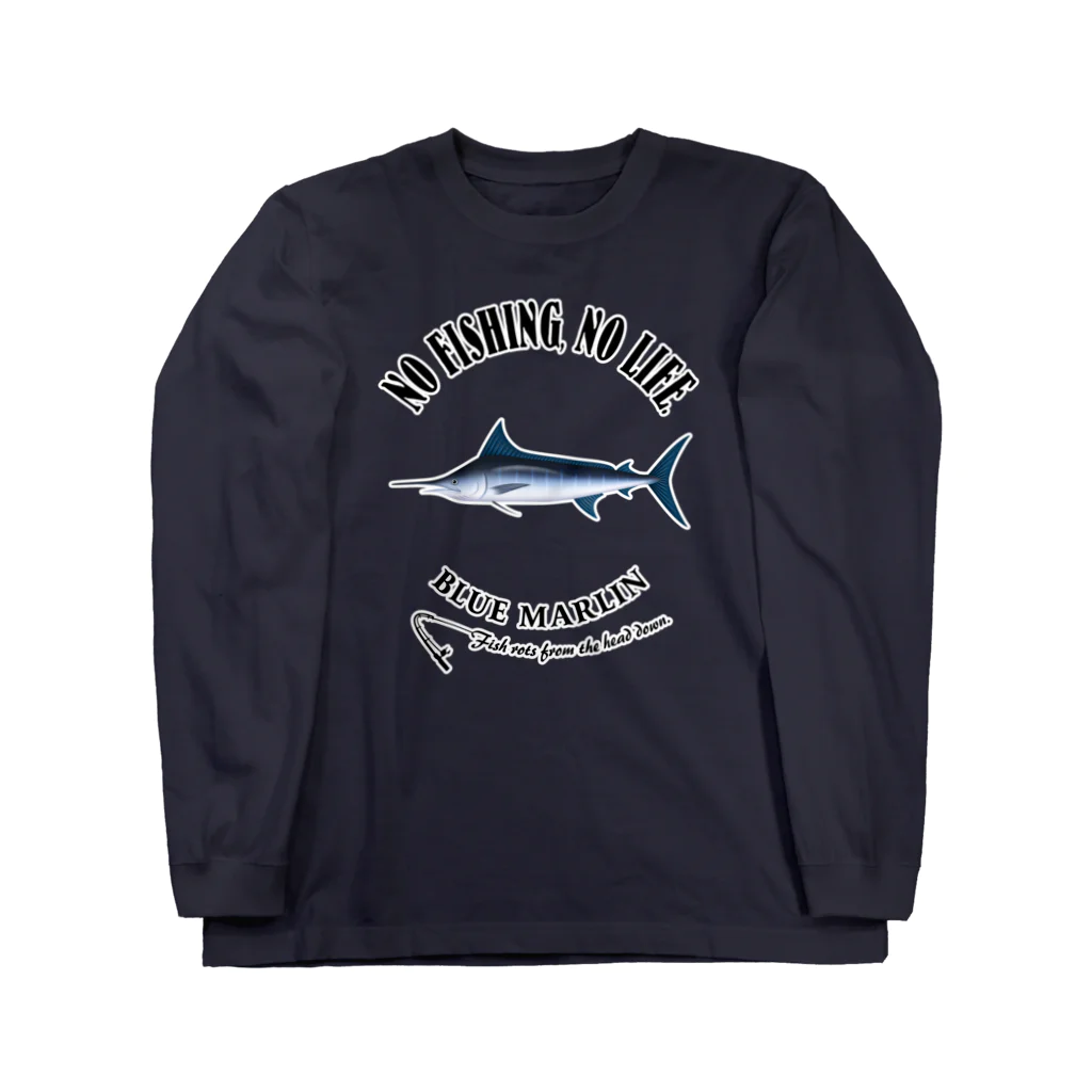 猫と釣り人のKUROKAJIKI_EB_2CW Long Sleeve T-Shirt