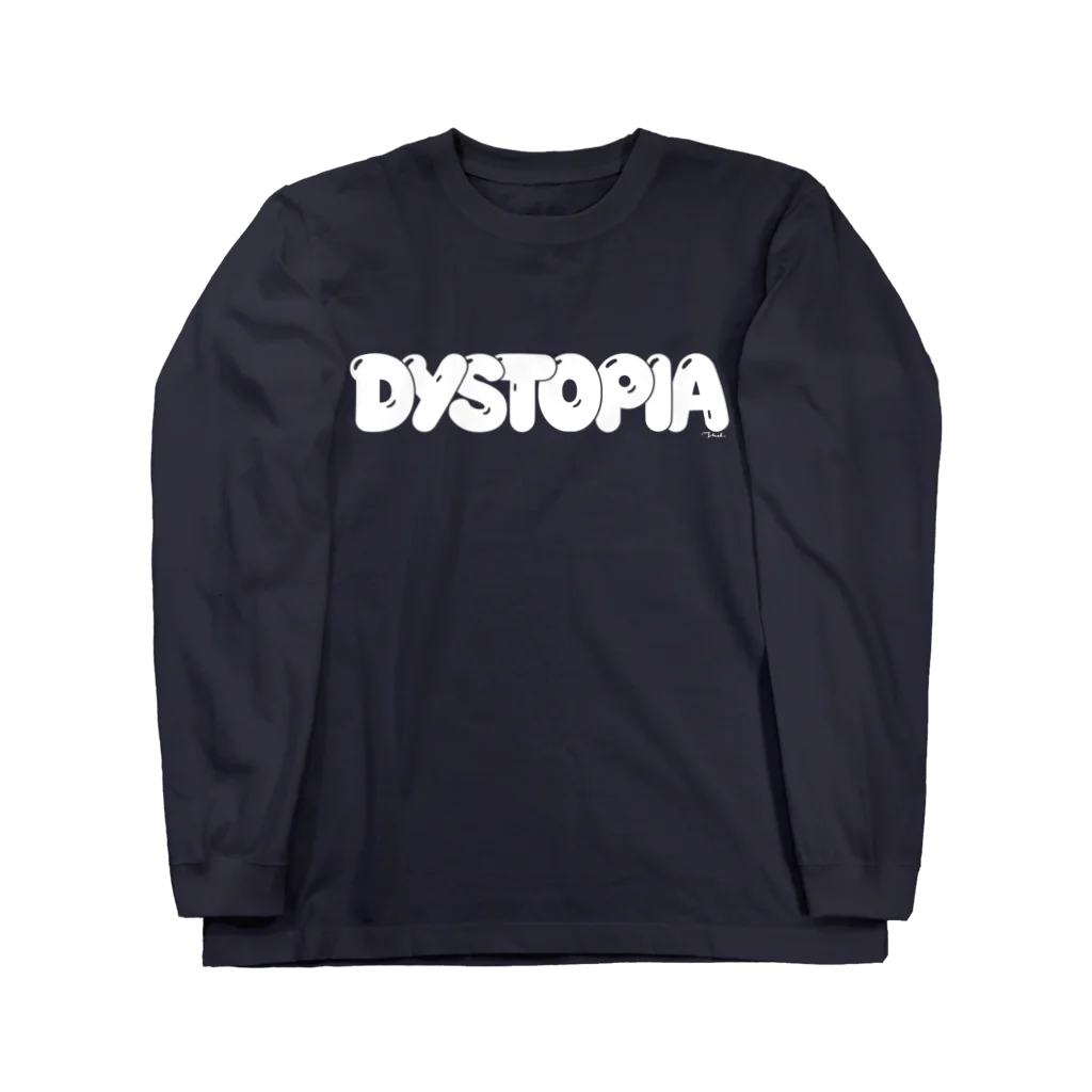 mastertape™のDystopia (Bubble Logo) Long Sleeve T-Shirt