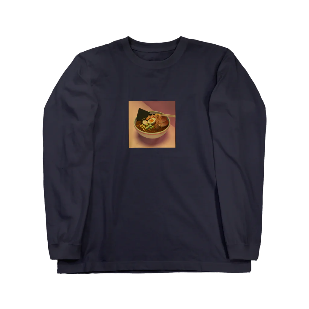 Ramen ShopのRamen noodles （Midnight） Long Sleeve T-Shirt