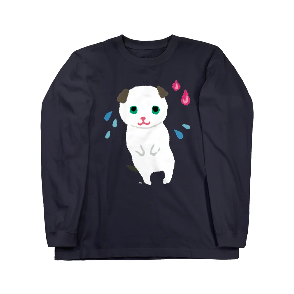 おばけ商店のおばけTシャツ＜でっかいすねこすり＞ Long Sleeve T-Shirt