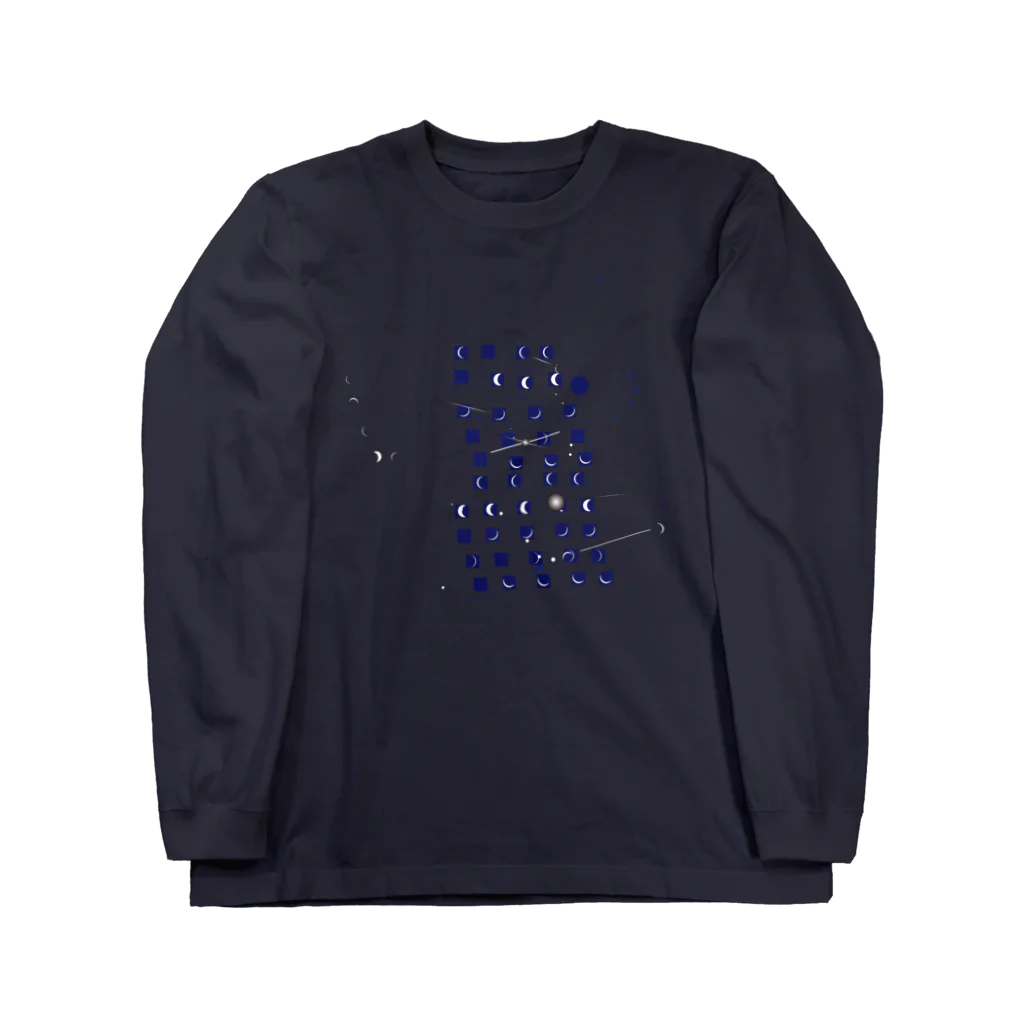 zukeimaru-の月時計 Long Sleeve T-Shirt