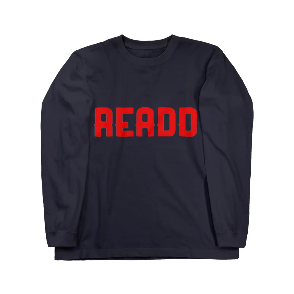 ReaDDのReaDD ロゴ赤 ロングスリーブTシャツ