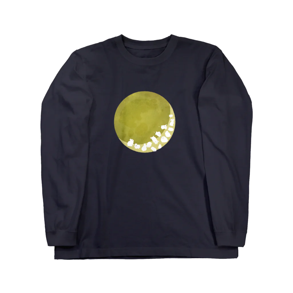 大賀一五の店の月食中の月兎 Long Sleeve T-Shirt