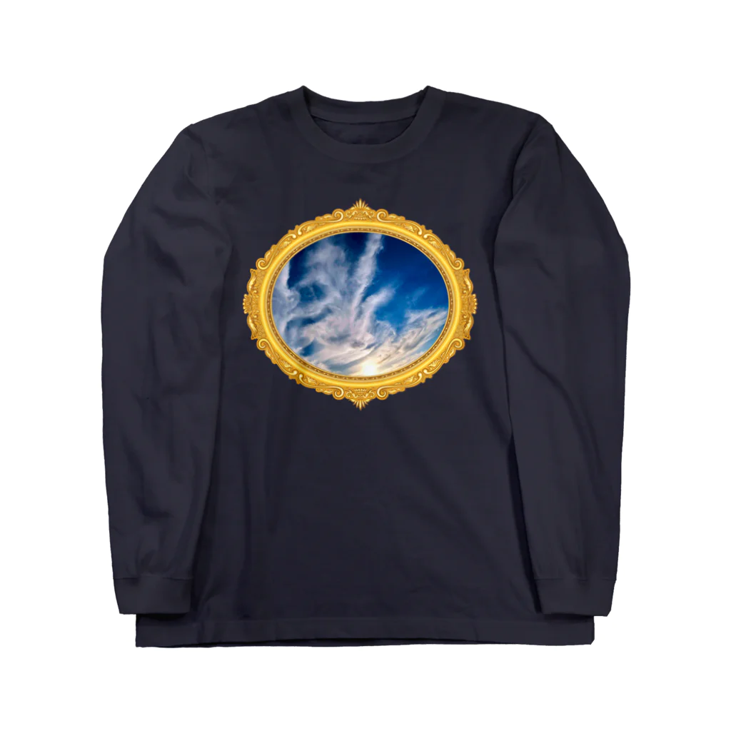 錆猫の館の【B】エネルギーが渦巻く鳳凰雲 Long Sleeve T-Shirt