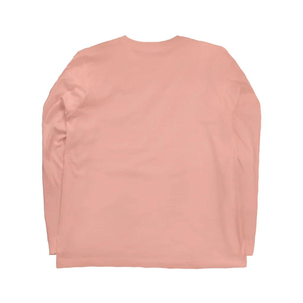 ヤママユ(ヤママユ・ペンギイナ)の着物ぺんぎんーいずれはキングヒナか杜若ー Long Sleeve T-Shirt :back