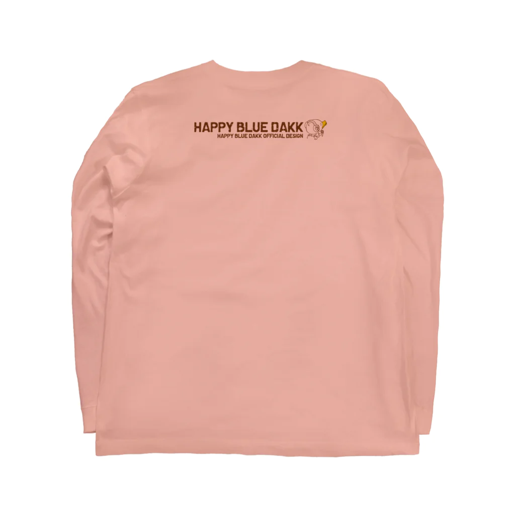 HAPPY BLUE DAKK の2024関西オフ会限定デザイン　ブラウンインク Long Sleeve T-Shirt :back