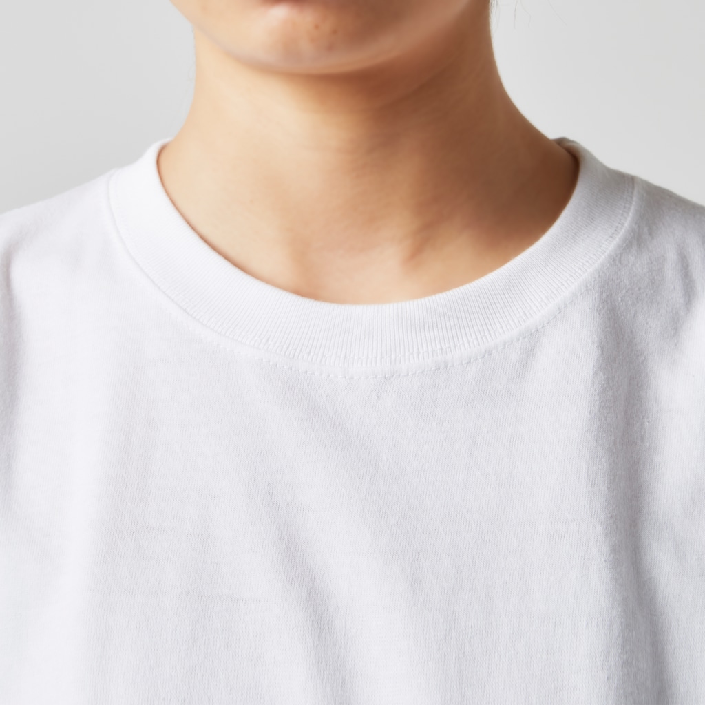 ヤママユ(ヤママユ・ペンギイナ)のプピゴン「ドーン！」 Long Sleeve T-Shirt :rib-knit collar