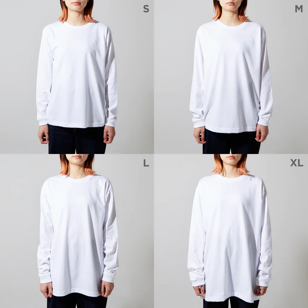 DOTのドットのドット Long Sleeve T-Shirt :model wear (woman)