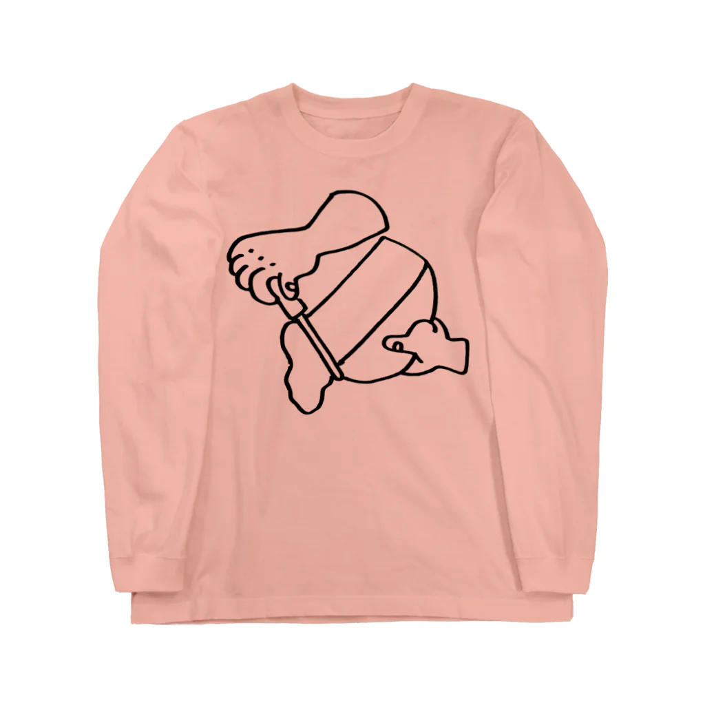 お店の名前考え中の憧れのラクレットチーズ Long Sleeve T-Shirt