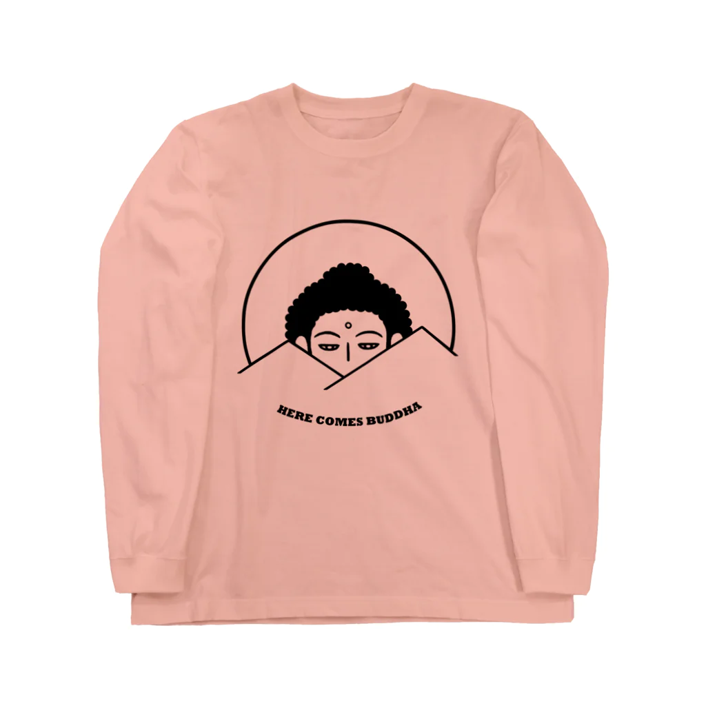 Bo tree teeのHere Comes Buddha Long Sleeve T-Shirt