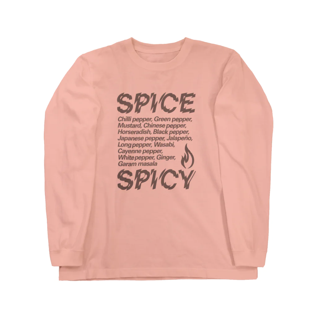 LONESOME TYPE ススのSPICE SPICY（Diagonal） ロングスリーブTシャツ