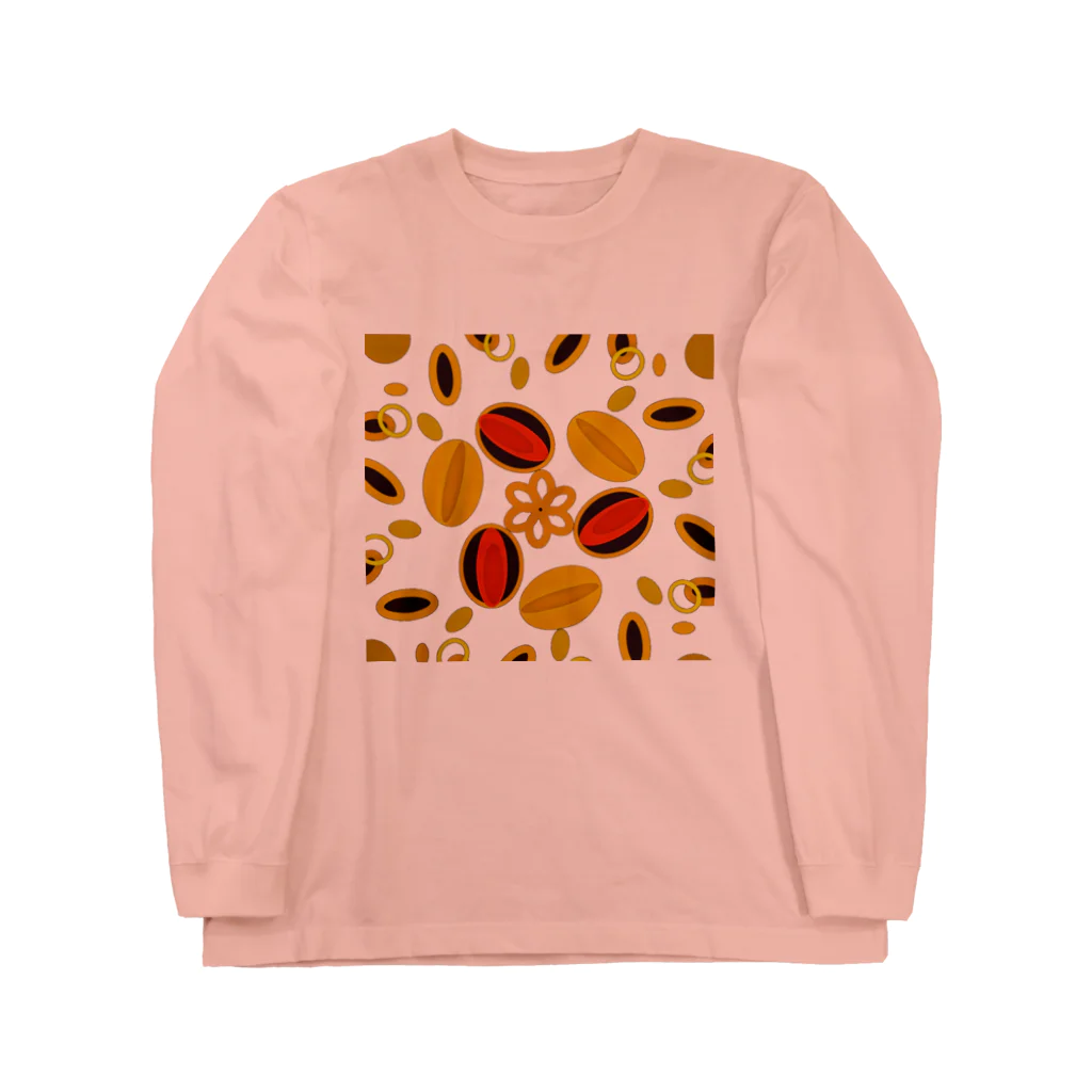 pastelia　shopの秋のアーモンド収穫祭‥Almond harvest festival Long Sleeve T-Shirt