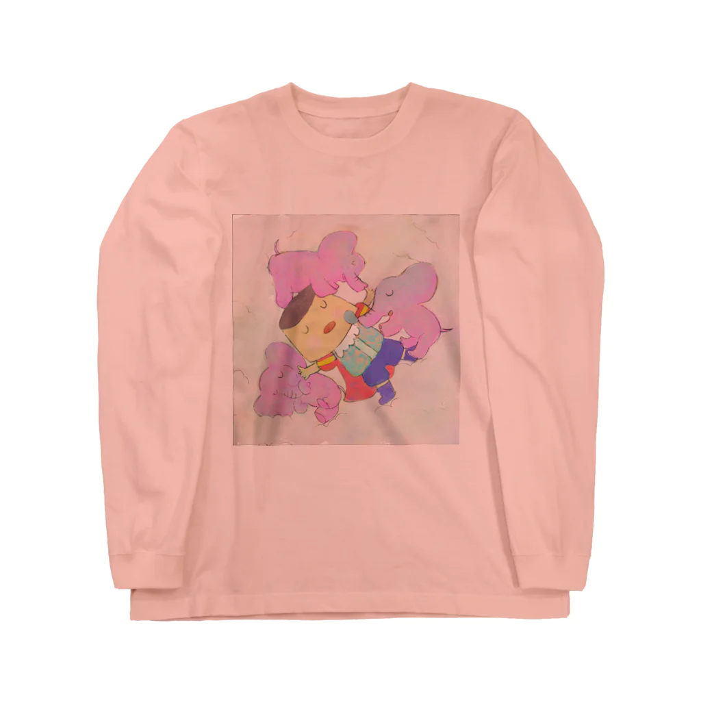 Amik/oのプリン王子とスヤスヤこぞう Long Sleeve T-Shirt