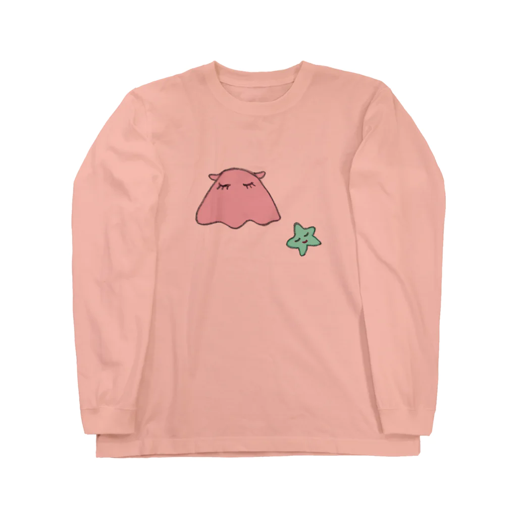 なまず店のメンダコとヒトデ Long Sleeve T-Shirt