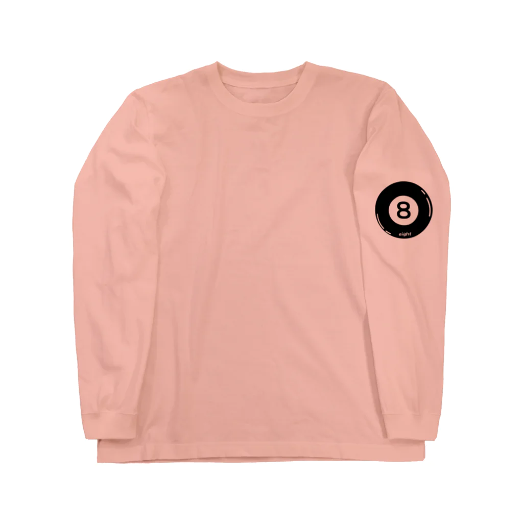 ブラック・ラビットの８ボール（エイトボール） Long Sleeve T-Shirt