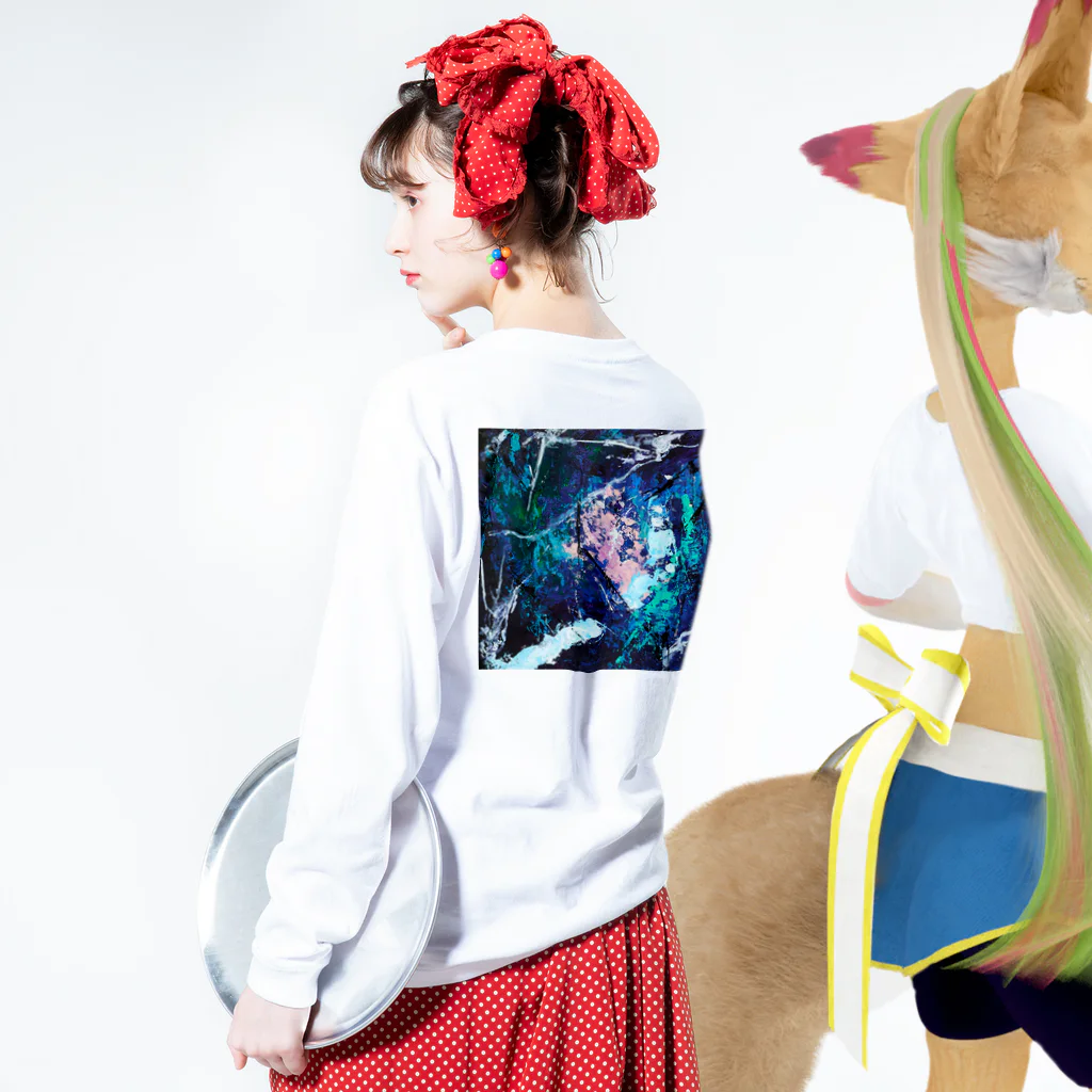 snowfikaのsayo art_05 Long Sleeve T-Shirt :model wear (back, sleeve)