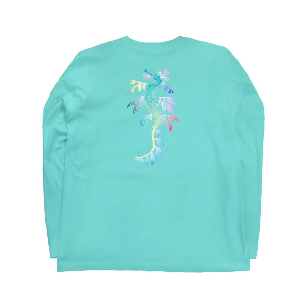 栗坊屋のリーフィーシードラゴン両面プリント（シャツ、パーカーのみ） Long Sleeve T-Shirt :back