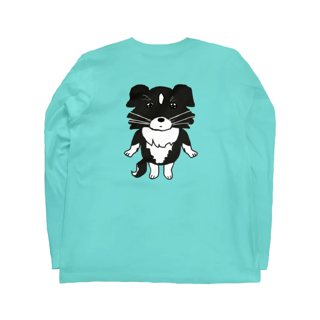 ラスターくんショップのイラストだよ、ラスターくん Long Sleeve T-Shirt :back