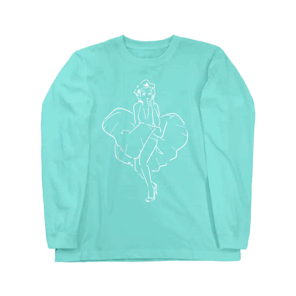 山形屋米店のマリリン・モンロー（Marilyn Monroe) Long Sleeve T-Shirt