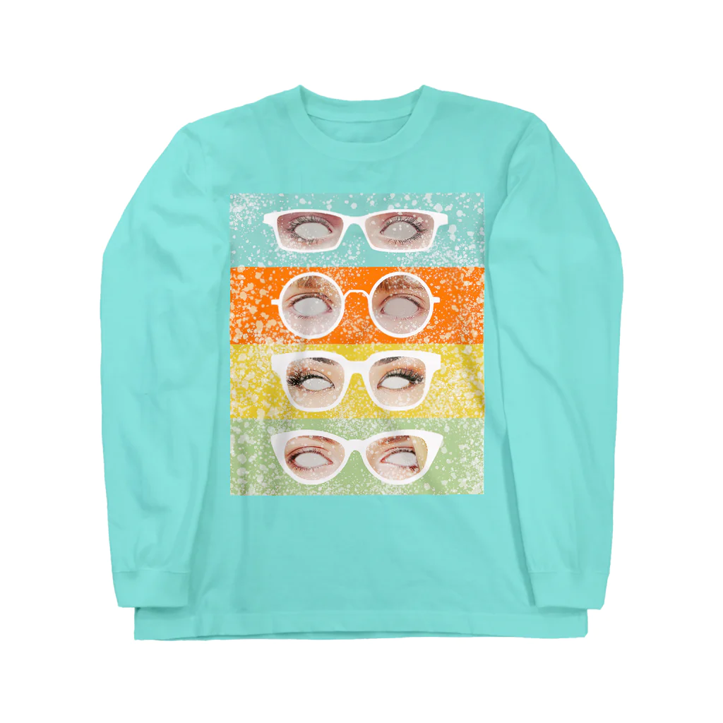 yamachan0201のglasses window ロングスリーブTシャツ