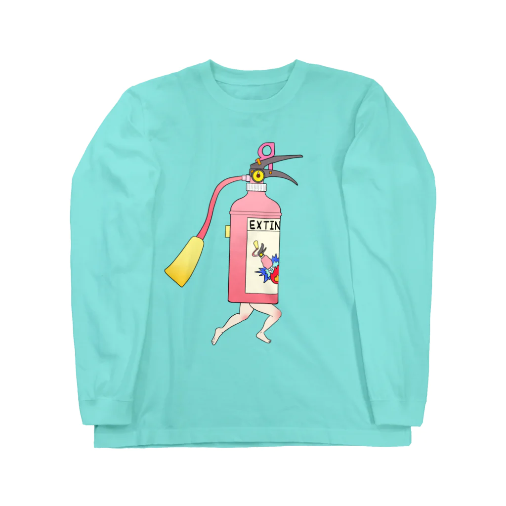 dougaseiseitokoroの足の生えた消火器 Long Sleeve T-Shirt