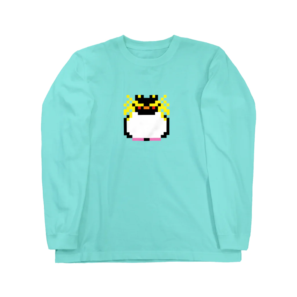 ヤママユ(ヤママユ・ペンギイナ)の16bit Northern Rockhopper ロングスリーブTシャツ