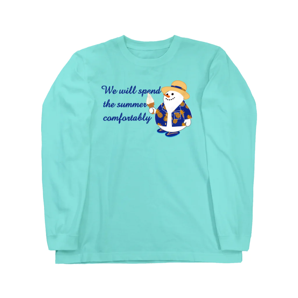 キッズモード某の真夏のスノーマン Long Sleeve T-Shirt