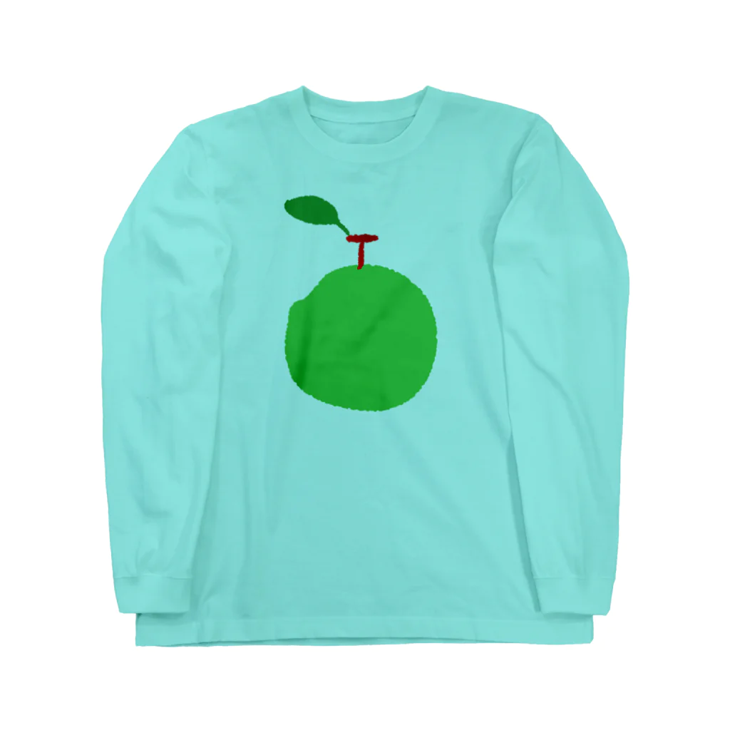 CHELSEA & co.のこどもが描いたりんご / An Apple My Kid Drew ロングスリーブTシャツ