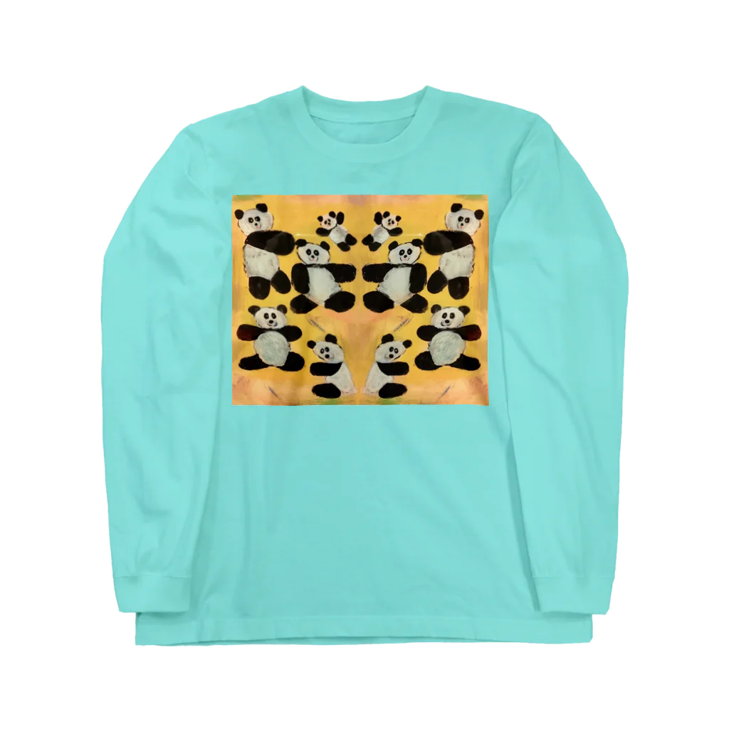 チイラボストアのパンダパンダパンダ Long Sleeve T-Shirt