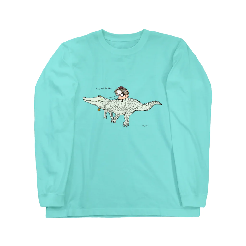 ほっかむねこ屋（アトリエほっかむ）のわに Long Sleeve T-Shirt