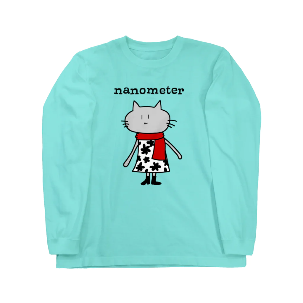 nanometerのnanometer『おめかしねこ』ロングTシャツ Long Sleeve T-Shirt