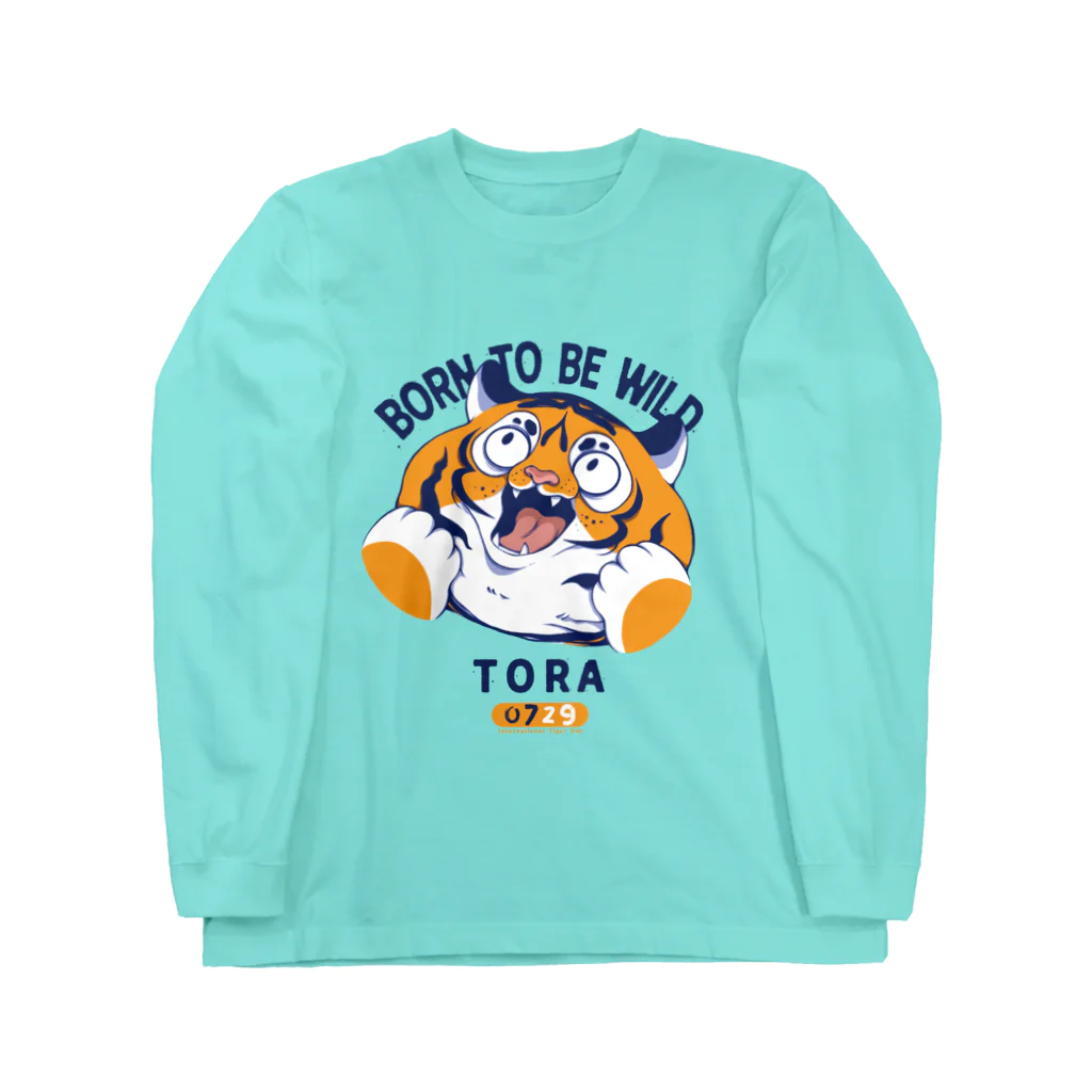 茶魔のBORN TO BE WILD (COLOR) Long Sleeve T-Shirt