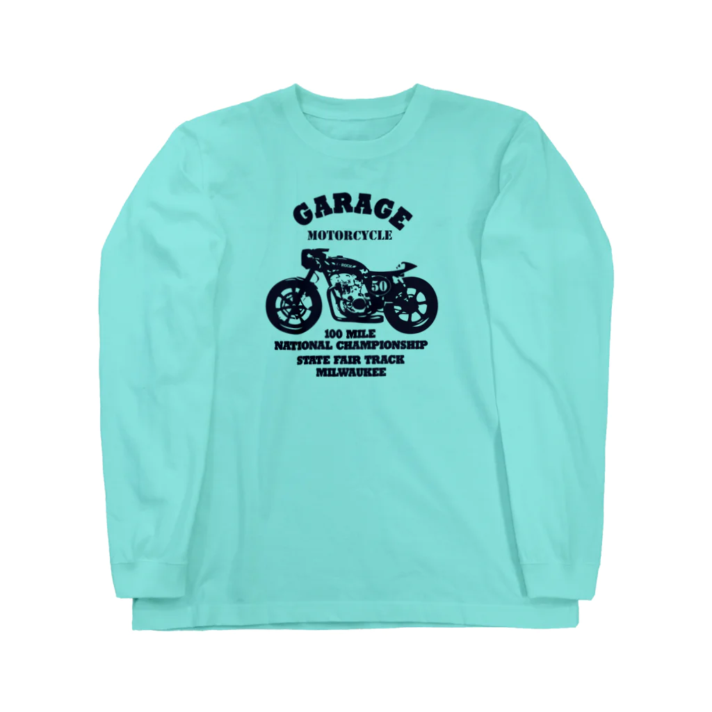 キッズモード某の武骨なバイクデザイン Long Sleeve T-Shirt