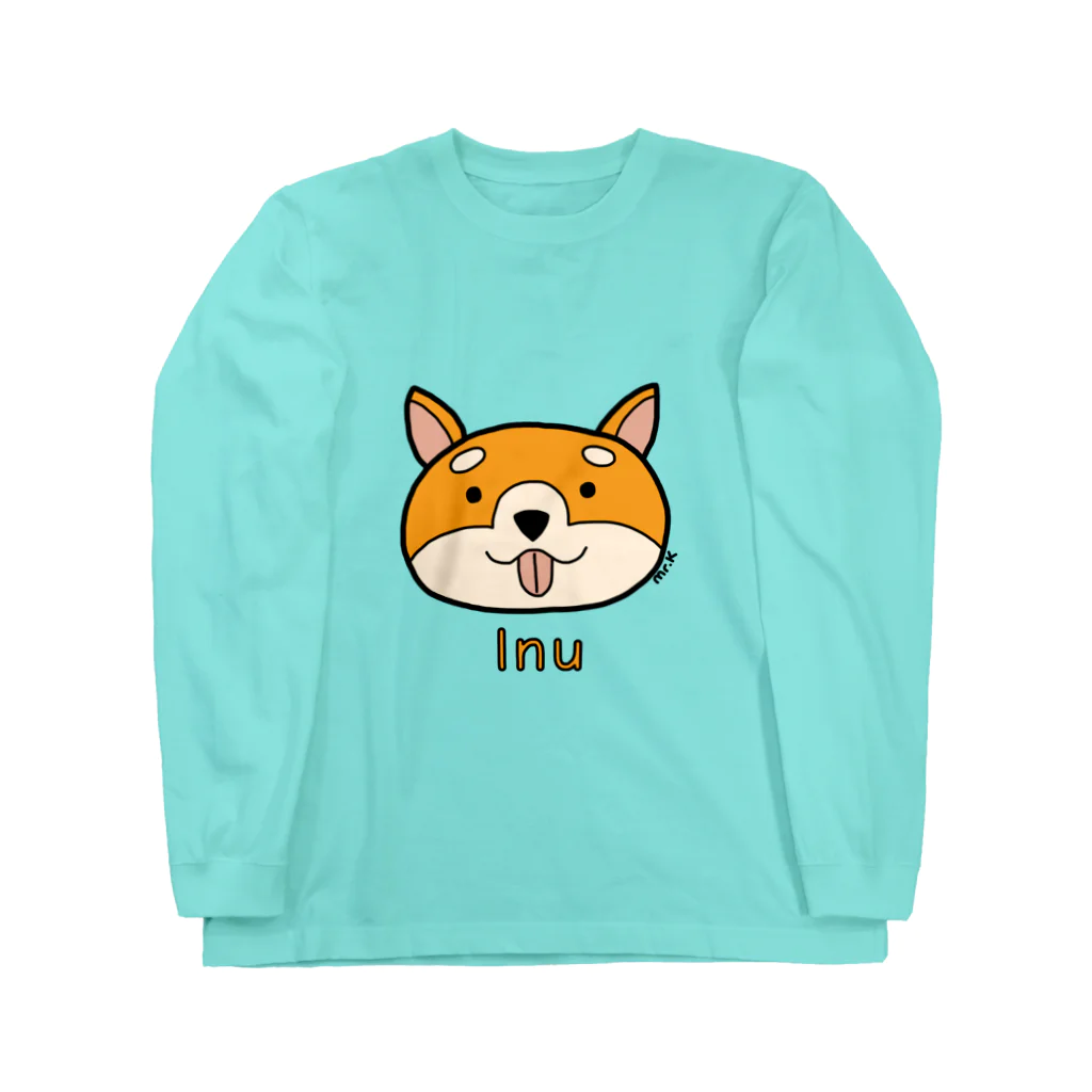 MrKShirtsのInu (犬) 色デザイン Long Sleeve T-Shirt