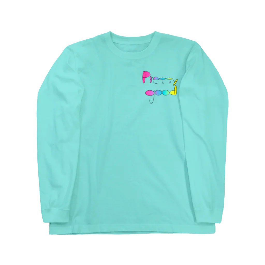 Pretty goodの花ロンＴ ロングスリーブTシャツ