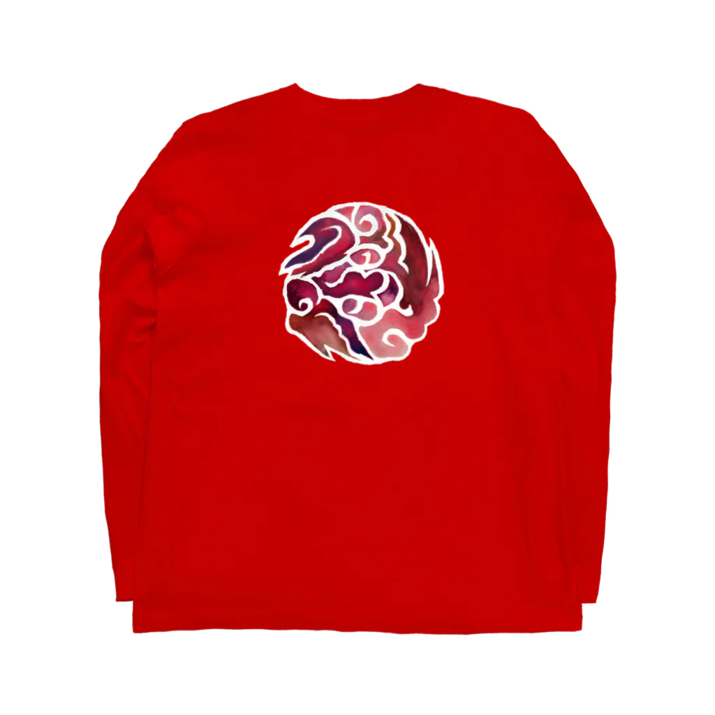 WAMI ARTの八雲立つ赤其壱 Long Sleeve T-Shirt :back