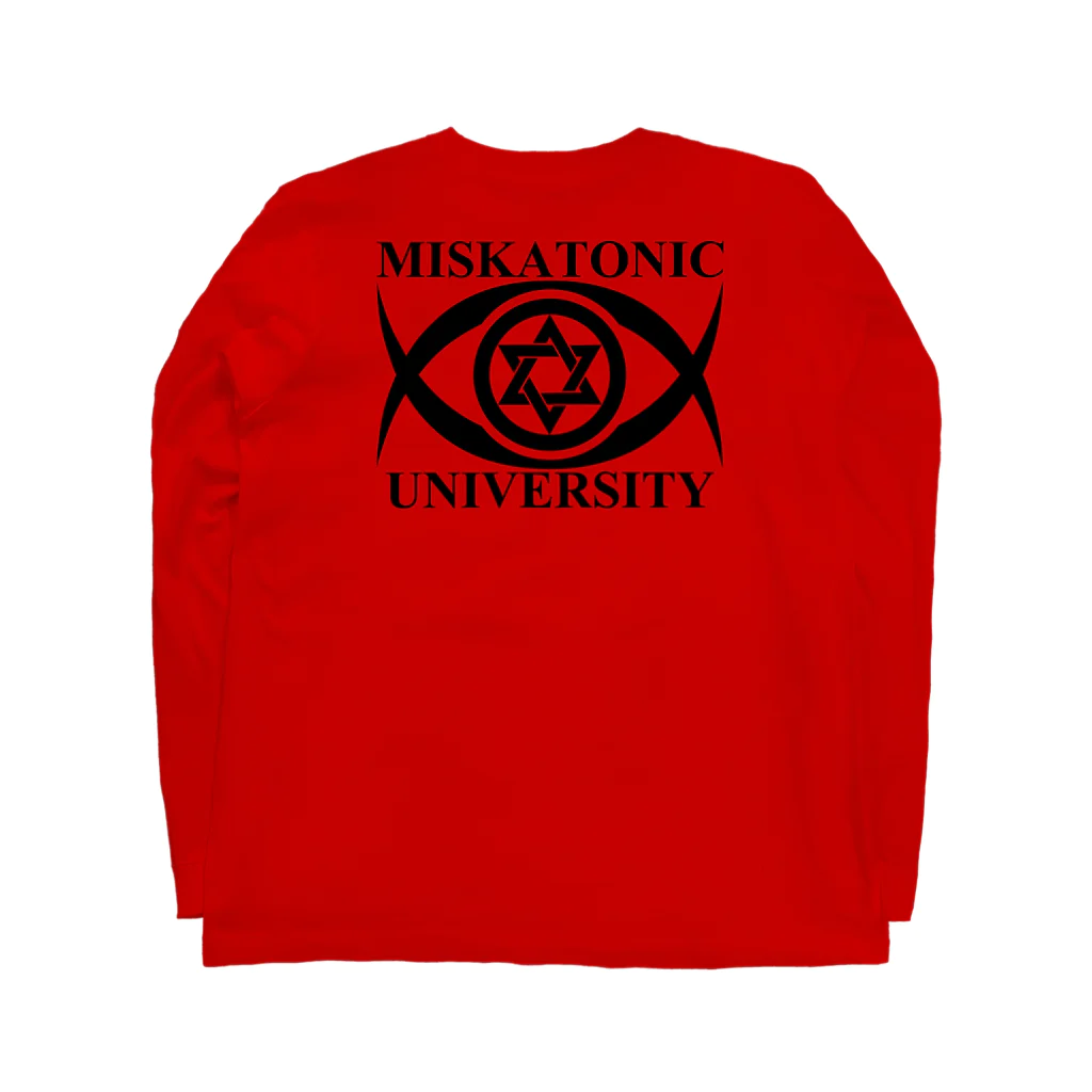 AURA_HYSTERICAのMISKATONIC UNIVERSITY ロングスリーブTシャツの裏面