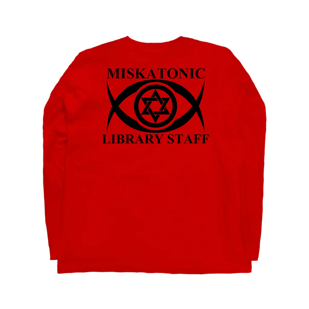 AURA_HYSTERICAのMISKATONIC LIBRARY STAFF Long Sleeve T-Shirt :back