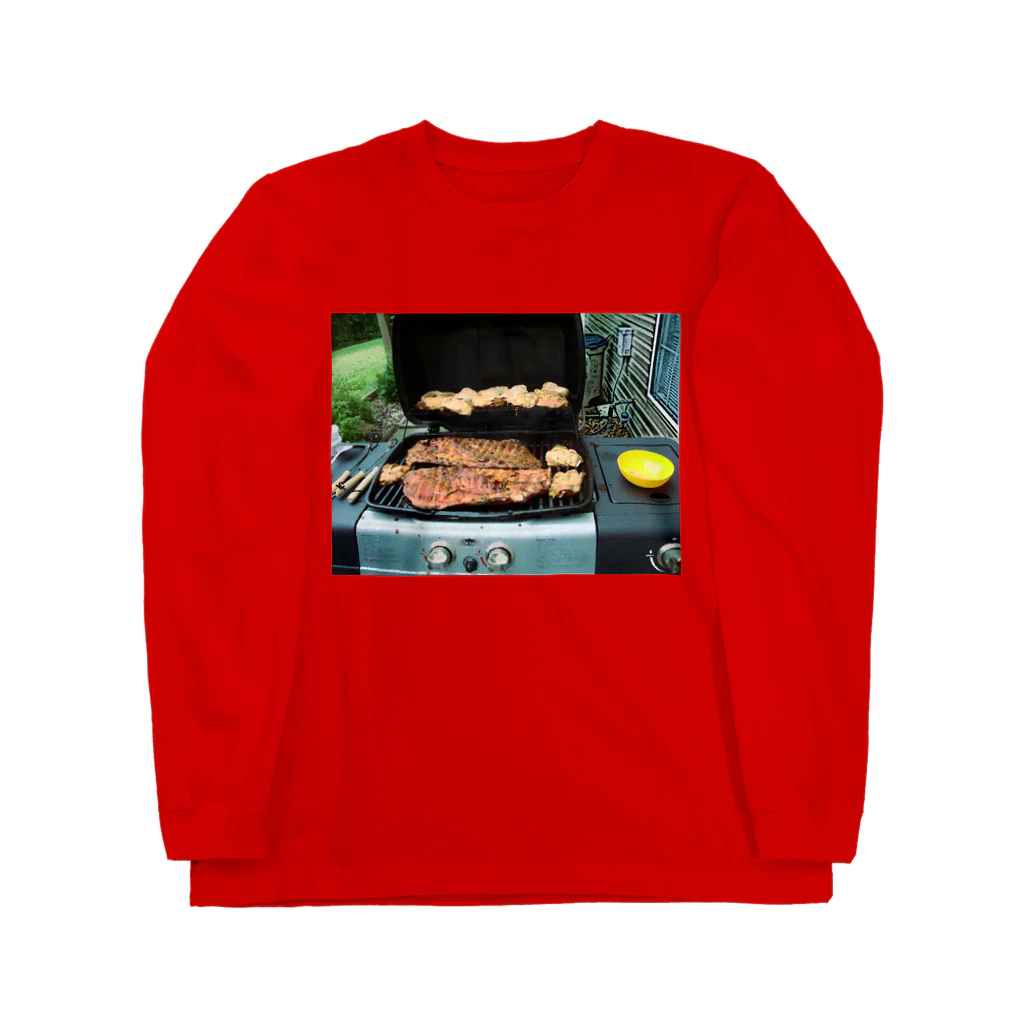 thatoneusernameのアメリカンBBQ Long Sleeve T-Shirt