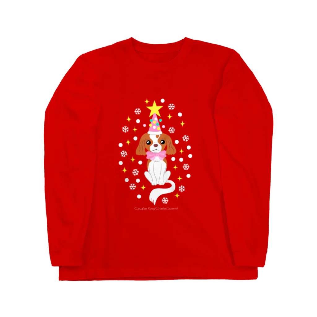 coronaaatのキャバリアクリスマス ロングスリーブTシャツ