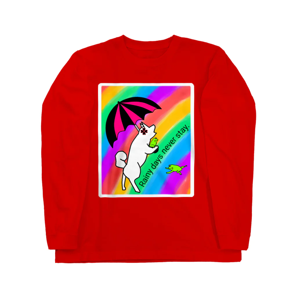 いっぷく処 てんてんの止まない雨はないよ Long Sleeve T-Shirt