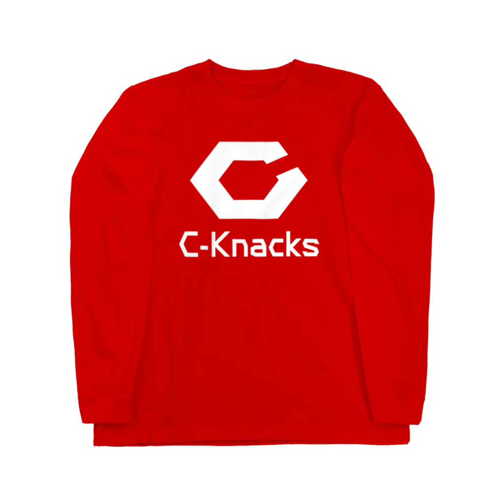 C-KnacksのC-Knacks Logo / White Long Sleeve T-Shirt