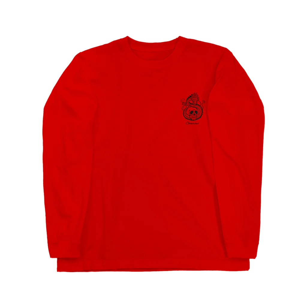 GGenerousのドラゴン＆スカル　ミニ Long Sleeve T-Shirt