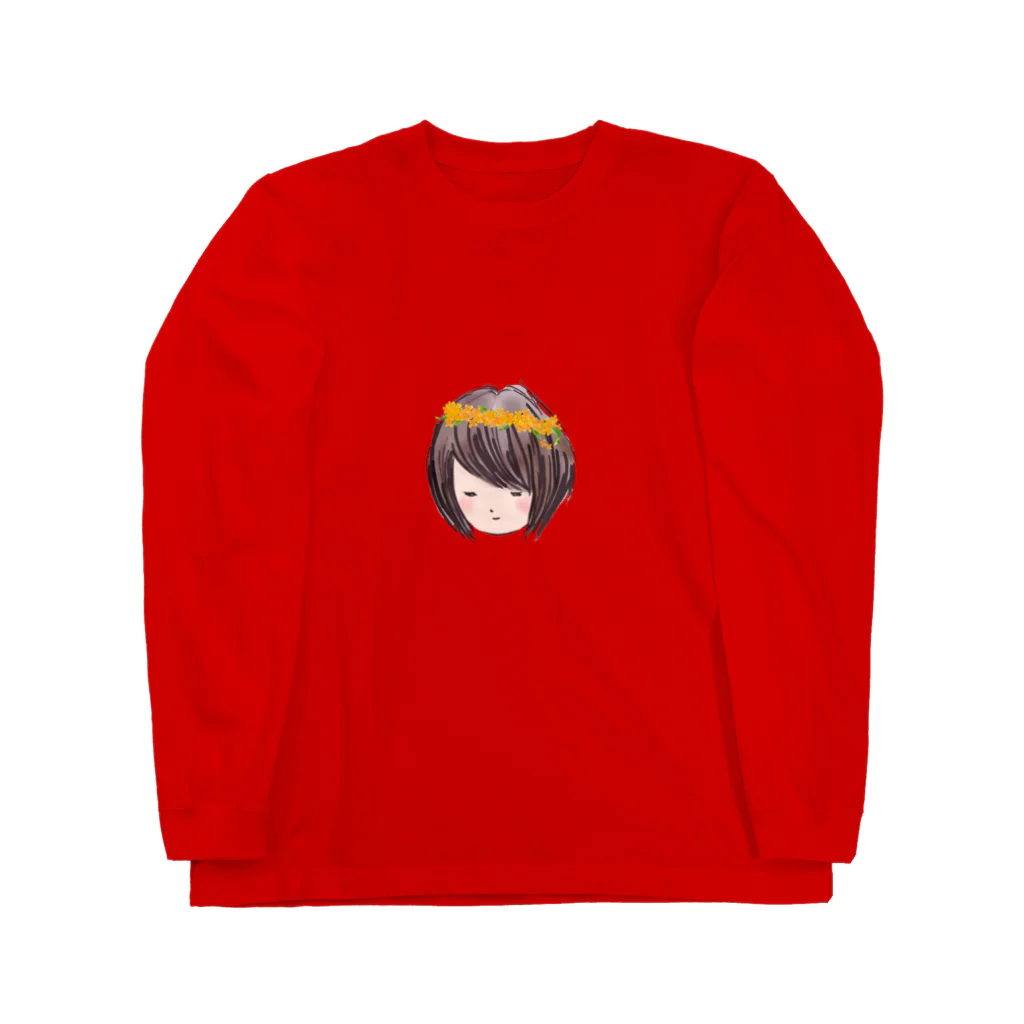 瑞宝商店の金木犀と女の子 Long Sleeve T-Shirt