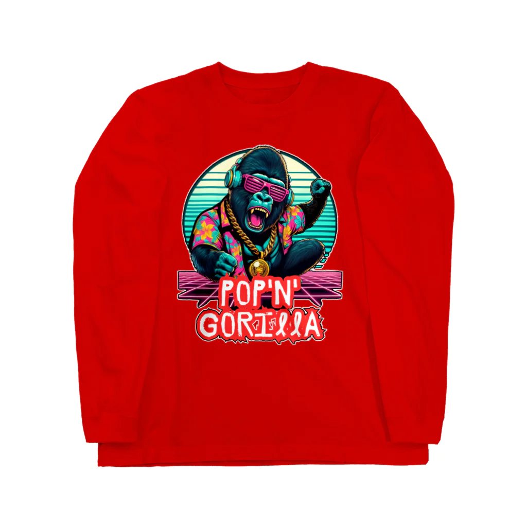 Donky Goriのポップンゴリラ5 ロングスリーブTシャツ