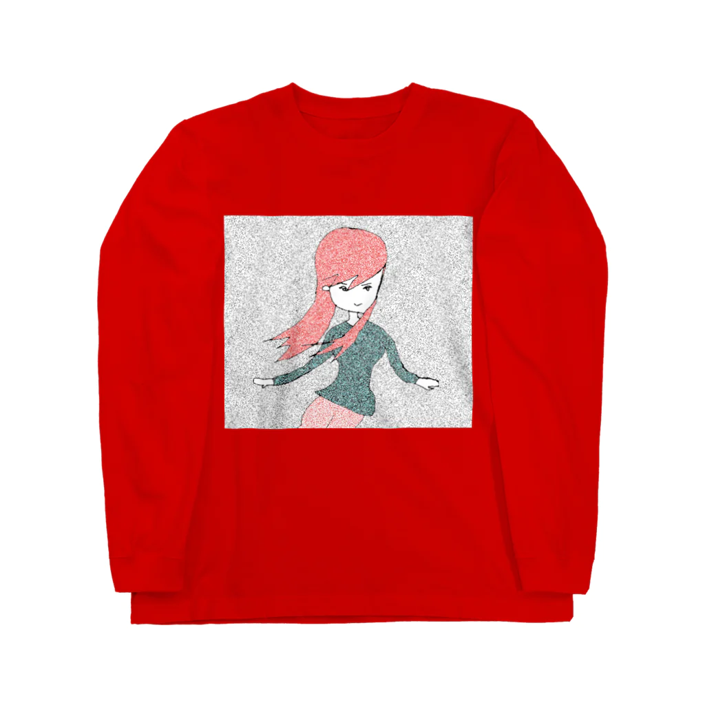 水草のナウ・ガール４３ Long Sleeve T-Shirt